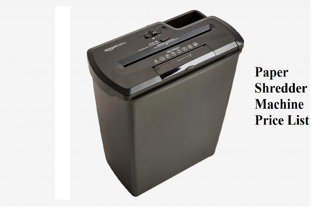 Paper Shredder Machine Price